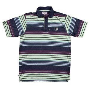 Vintage Y2K the Original‎ Phat Farm Multi Color Polo Size XL